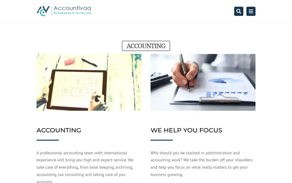 Screenshot of accountivaa.com