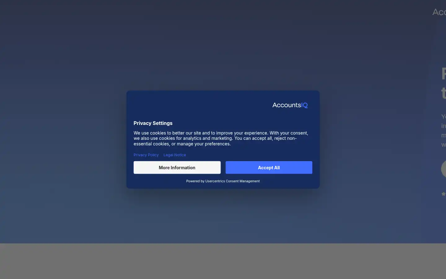 Screenshot of accountsiq.com