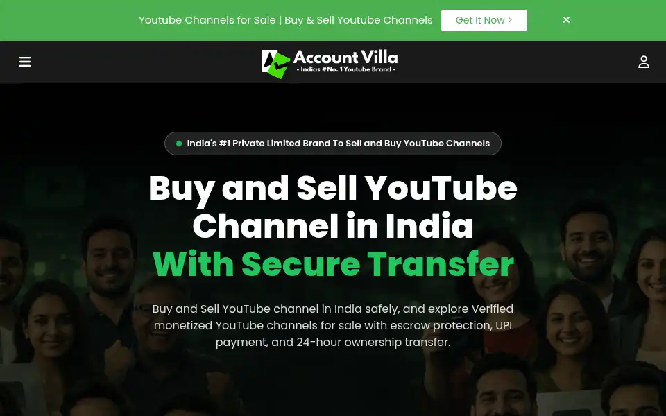 Screenshot of accountvilla.com