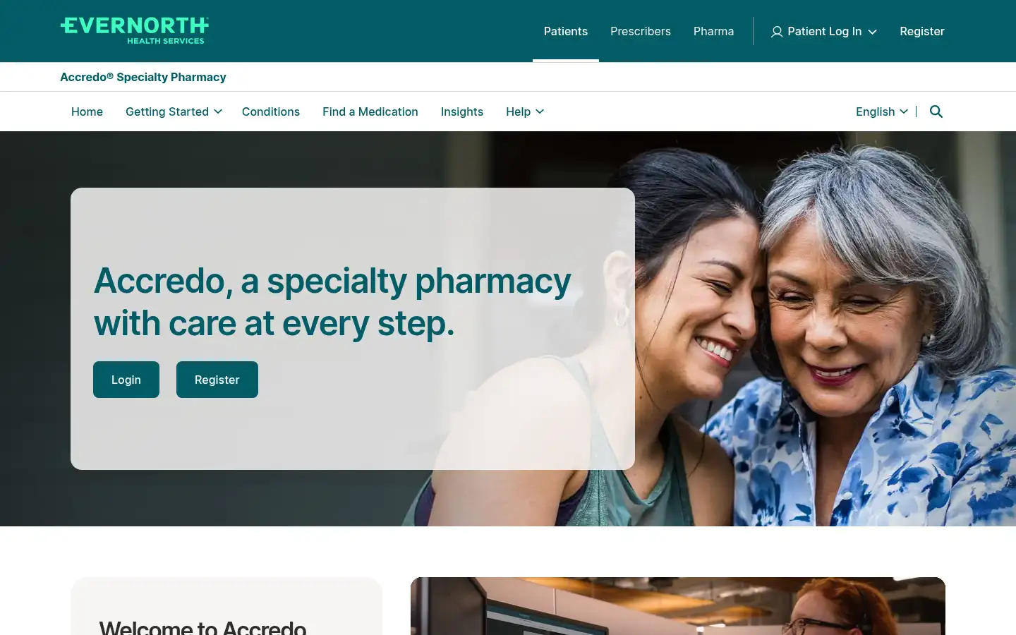 Screenshot of accredo.com