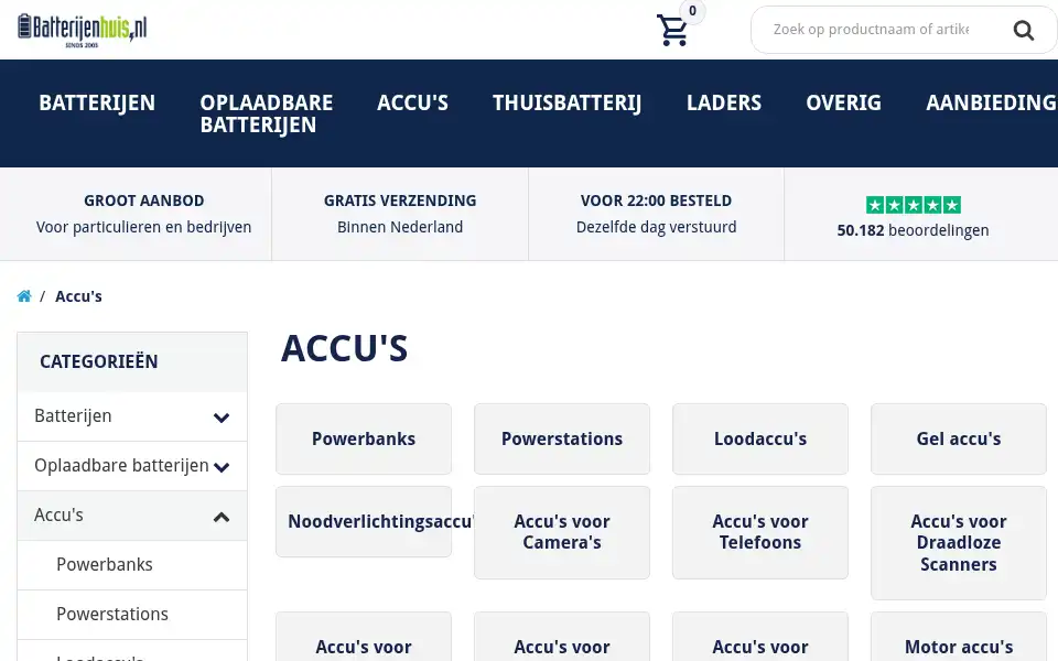 Screenshot of accucentraal.nl