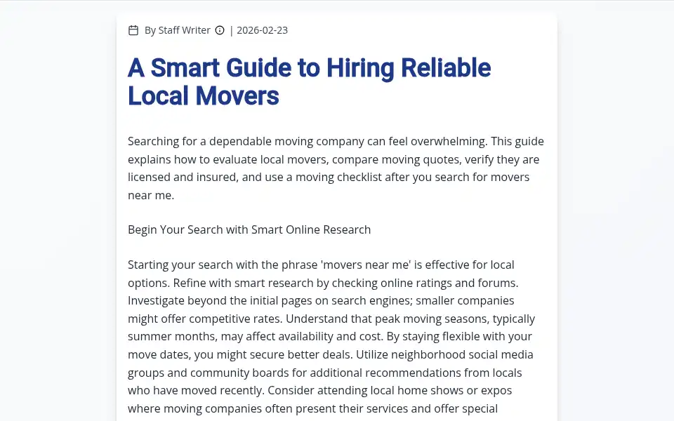 Screenshot of accurateexpressmovers.com