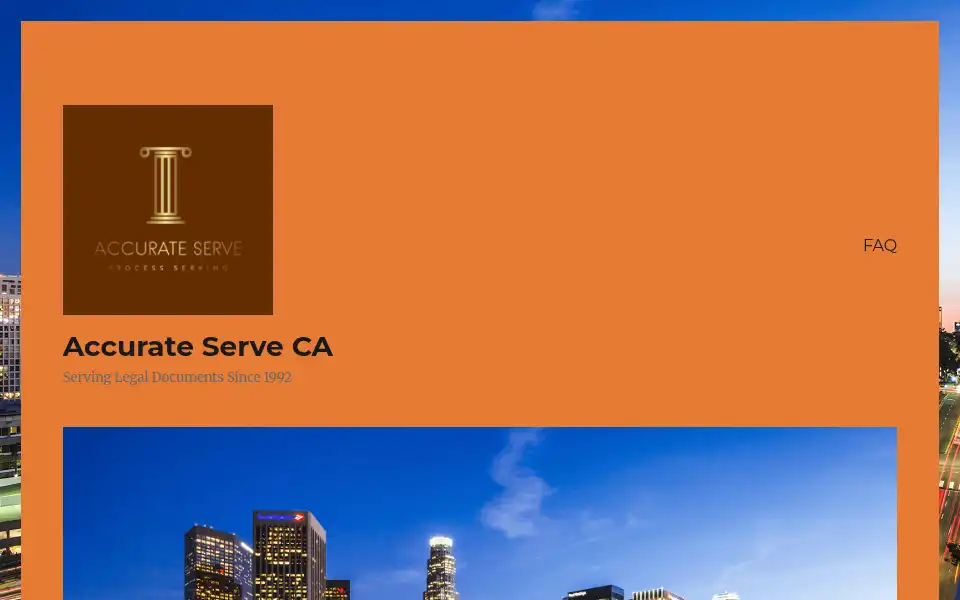 Screenshot of accurateserve.com