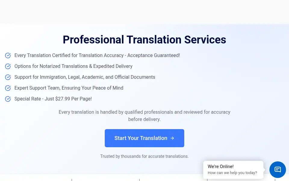 Screenshot of accutranslate.org