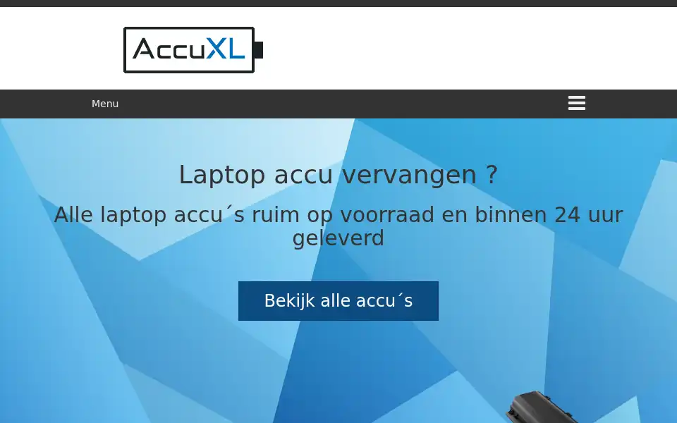 Screenshot of accuxl.nl