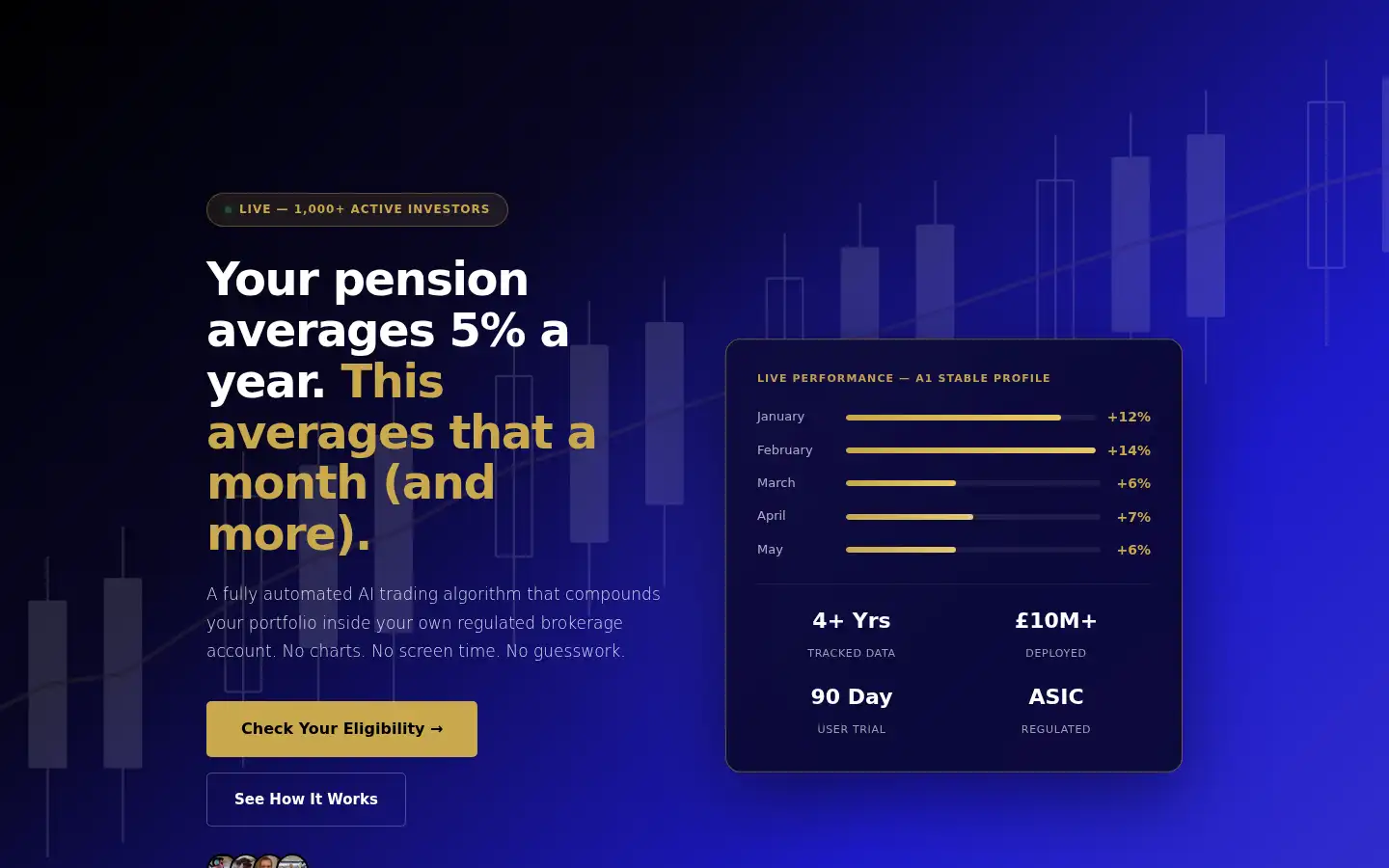 Screenshot of acealgo.ai