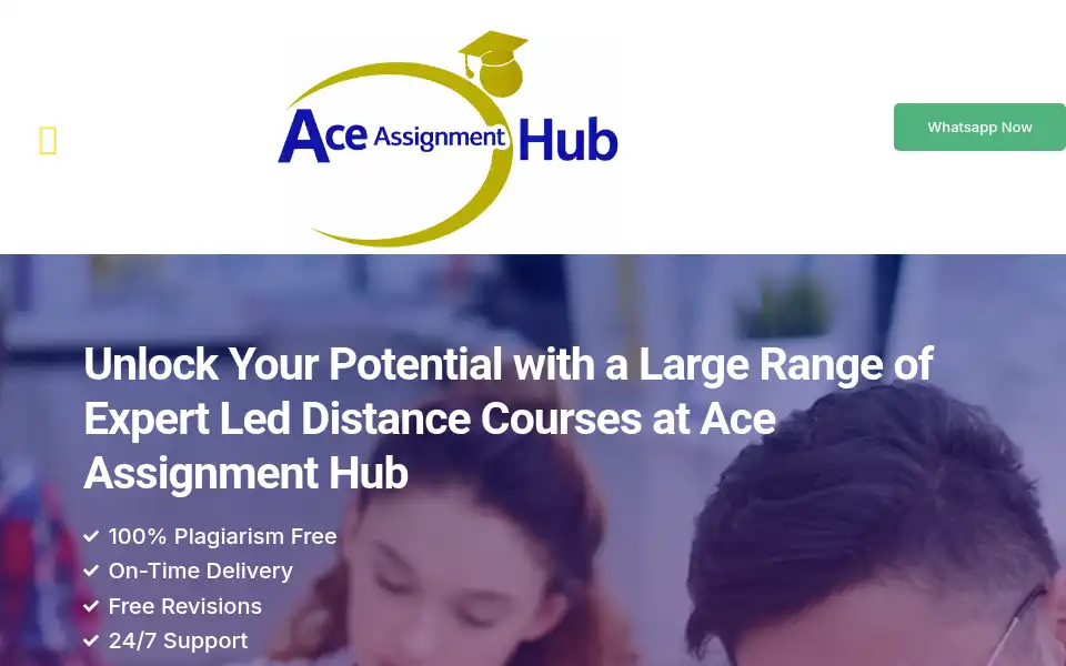 Screenshot of aceassignmenthub.com