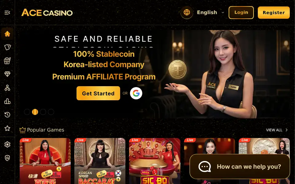 Screenshot of acecasino.io