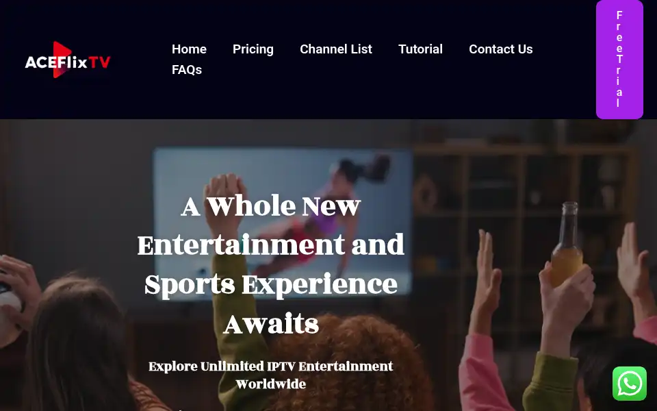 Screenshot of aceflixtv.com