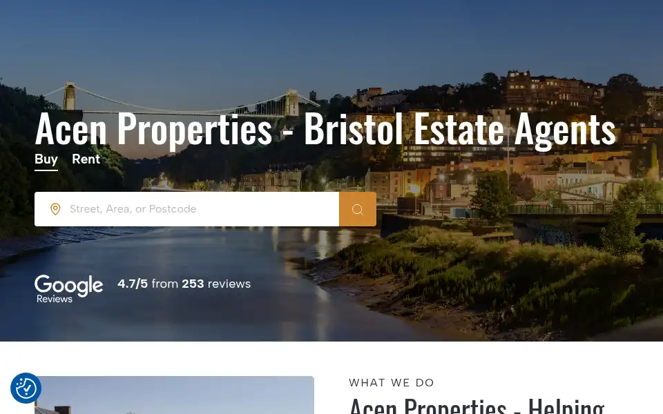 Screenshot of acenproperties.co.uk