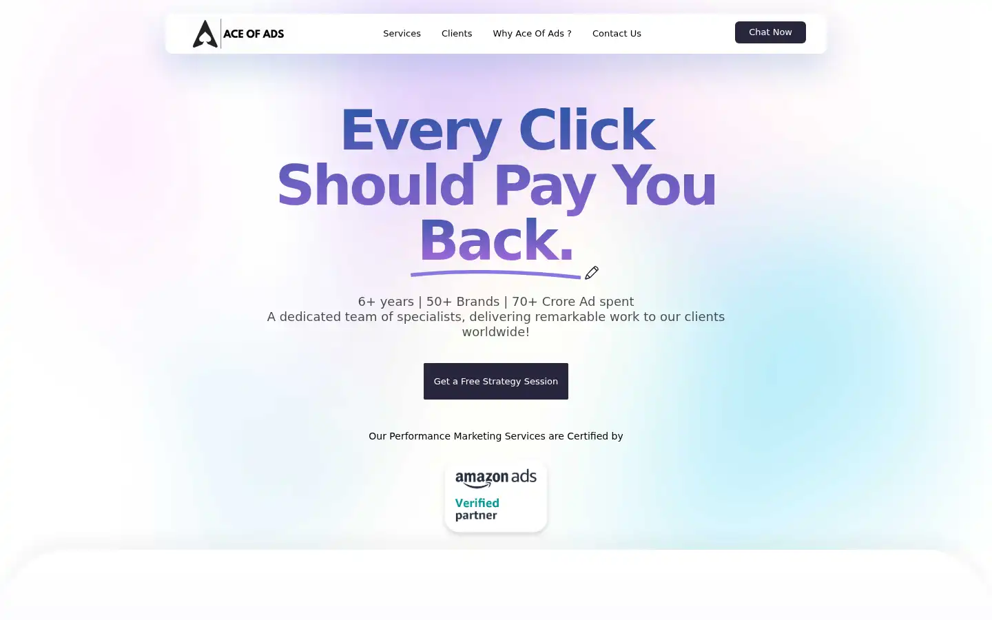 Screenshot of aceofads.in