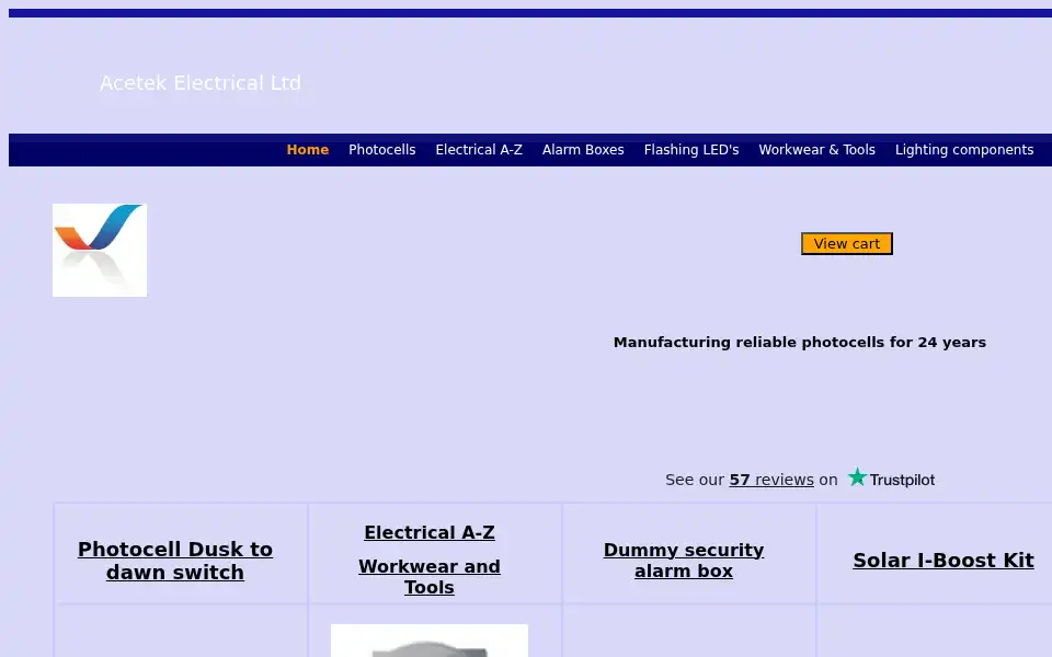 Screenshot of acetek.co.uk