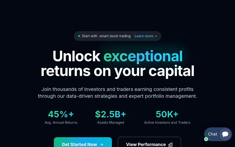 Screenshot of acetradefinance.com