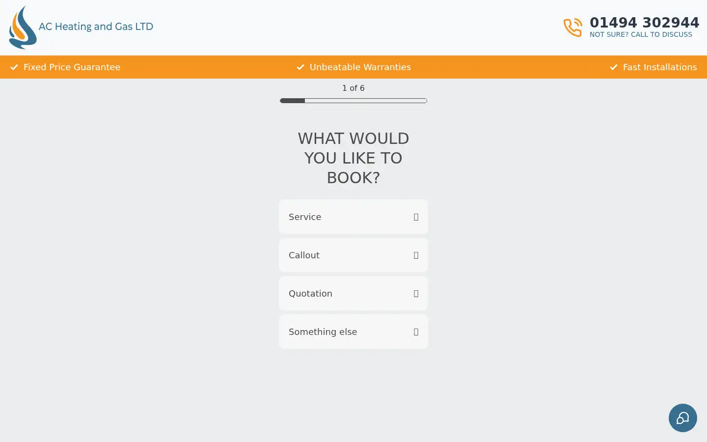 Screenshot of acheatingandgas.co.uk