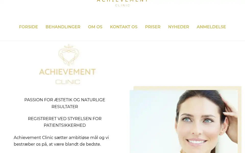 Screenshot of achievementclinic.dk