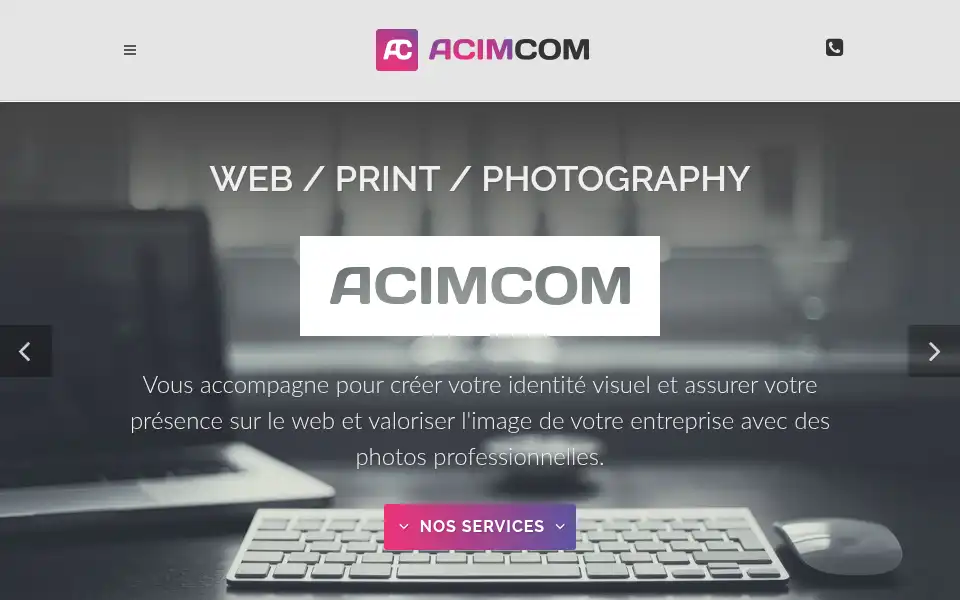 Screenshot of acimcom.com