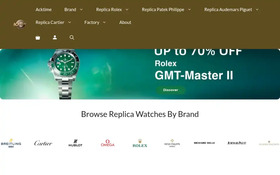Screenshot of acktime.com