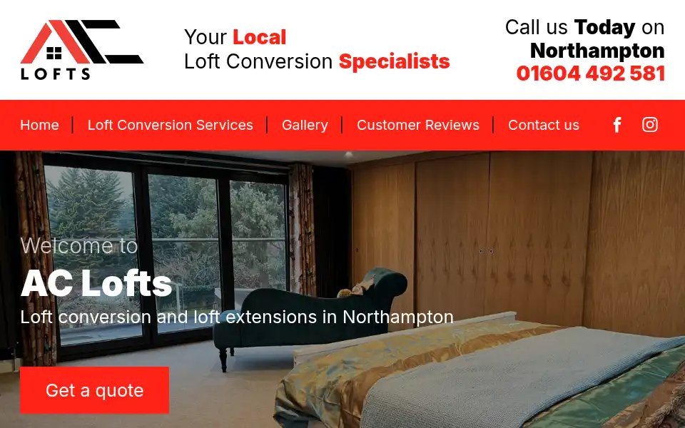 Screenshot of aclofts.co.uk