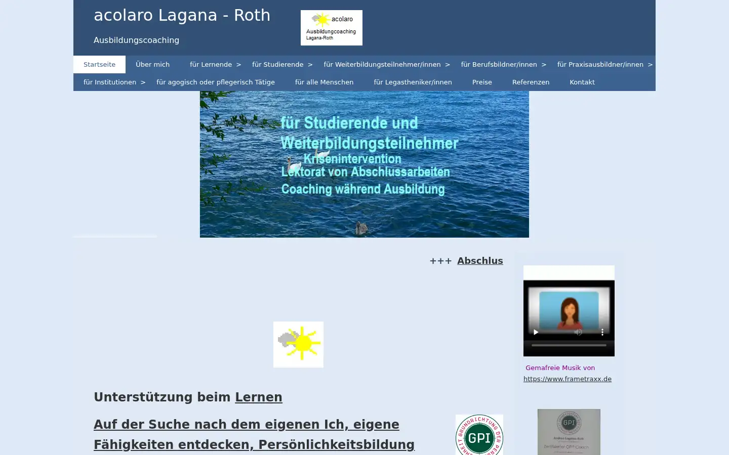 Screenshot of acolaro.ch