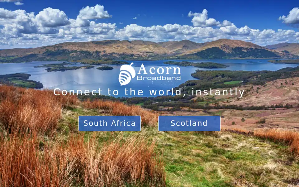 Screenshot of acornbroadband.com