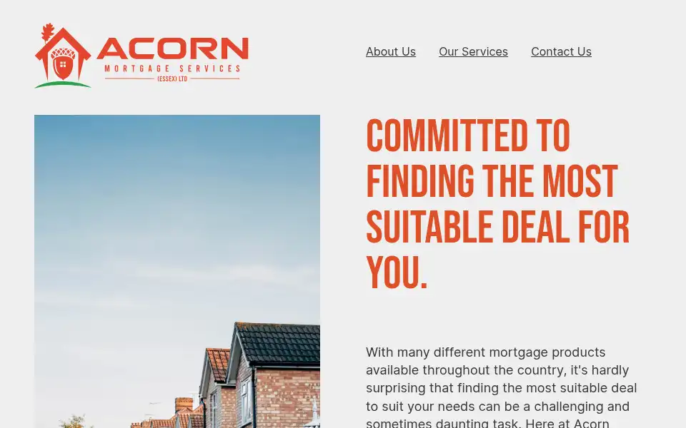 Screenshot of acornmortgageservices.co.uk