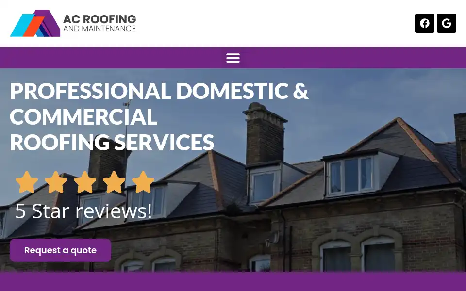 Screenshot of acroofingtaunton.co.uk