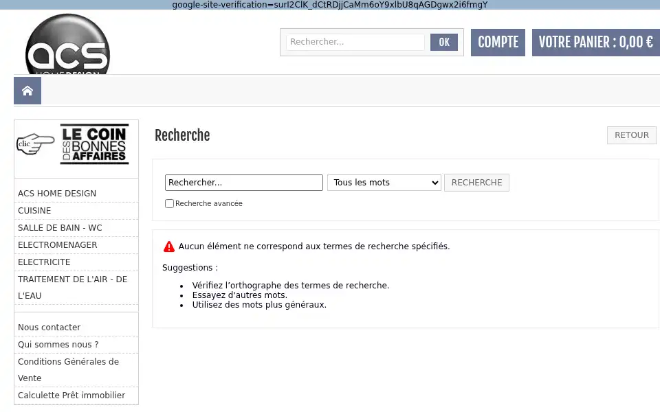 Screenshot of acshomedesign.com
