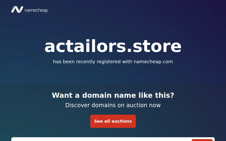 Screenshot of actailors.store