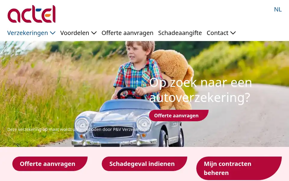 Screenshot of actel.be