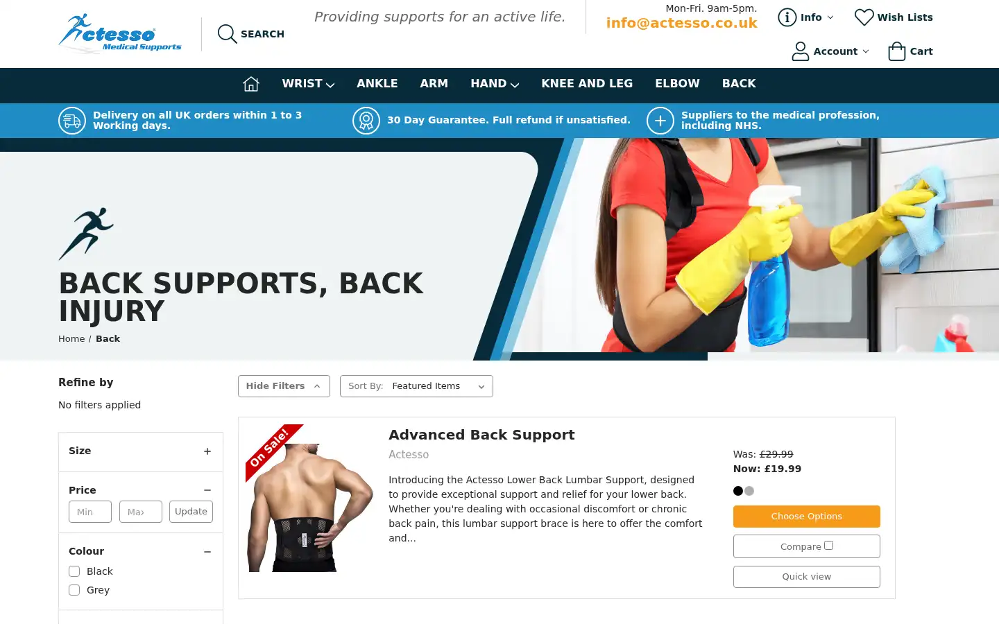 Screenshot of actesso.co.uk