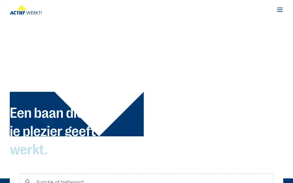 Screenshot of actiefwerkt.nl