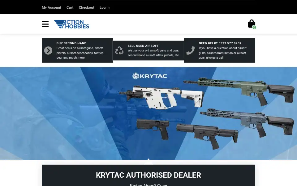 Screenshot of actionhobbies.co.uk