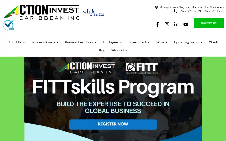Screenshot of actioninvest.org