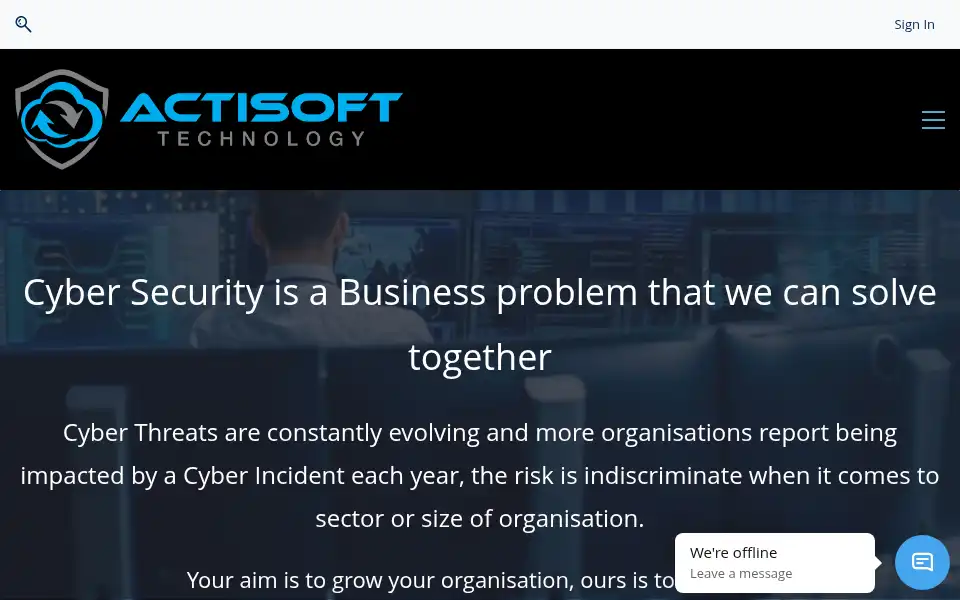 Screenshot of actisofttechnology.com