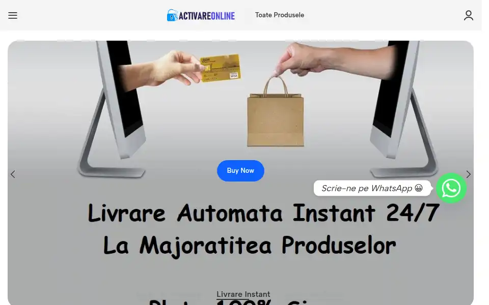 Screenshot of activareonline.ro