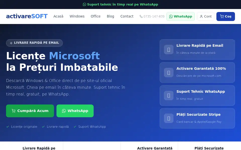 Screenshot of activaresoft.ro