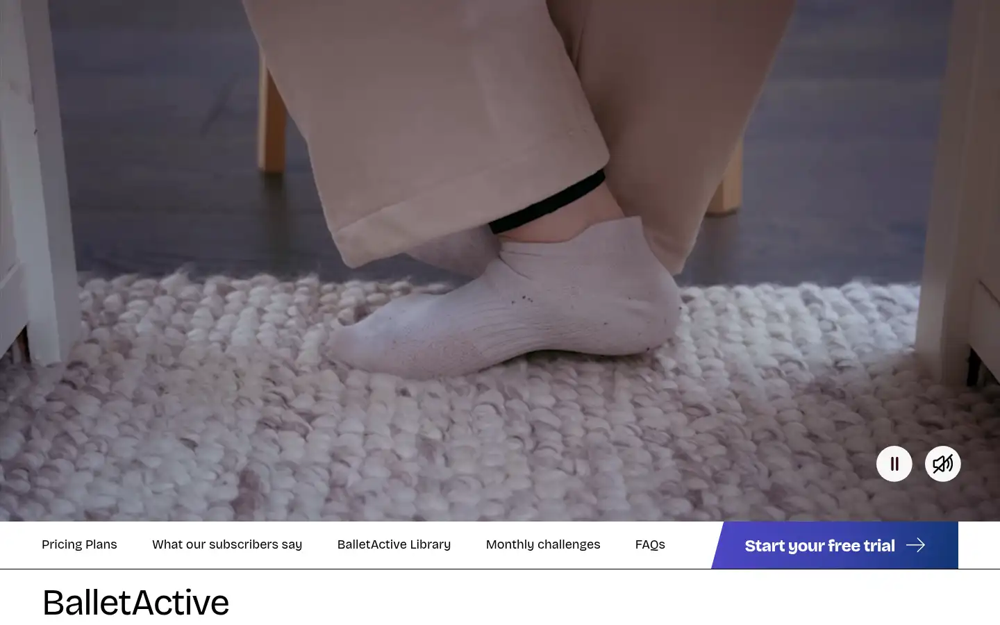 Screenshot of active.ballet.org.uk