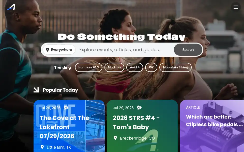 Screenshot of active.com