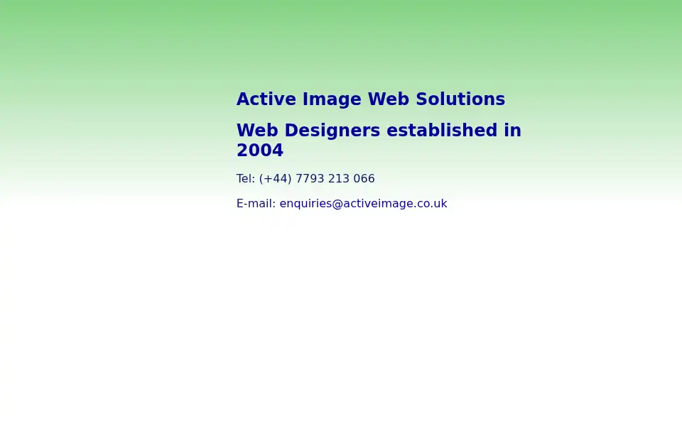 Screenshot of activeimage.co.uk