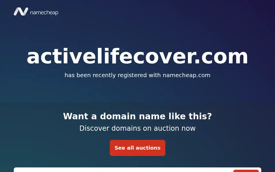 Screenshot of activelifecover.com