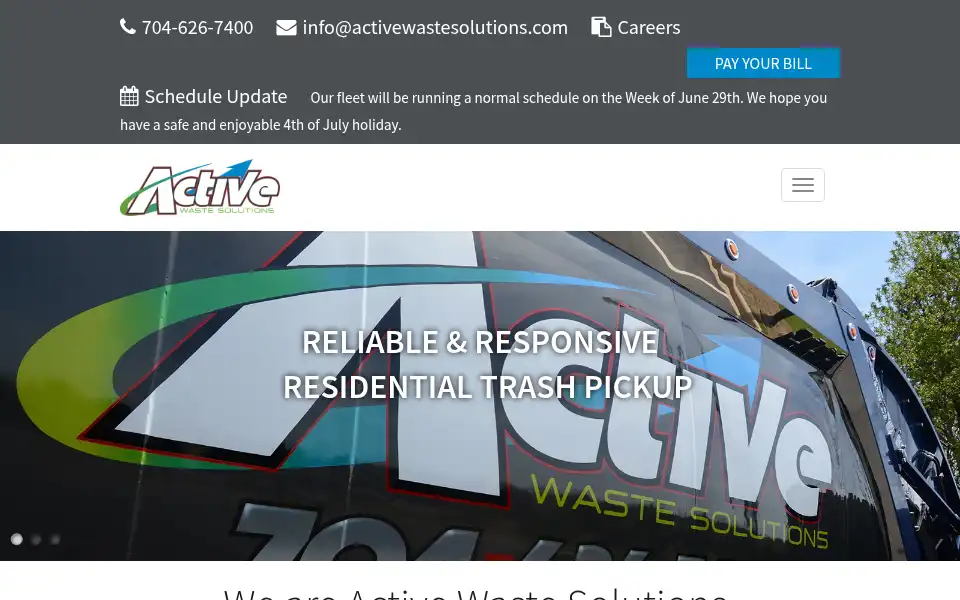Screenshot of activewastesolutions.com