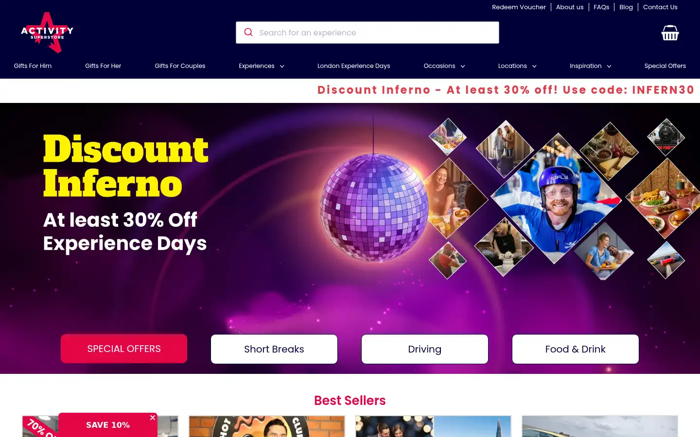 Screenshot of activitysuperstore.com