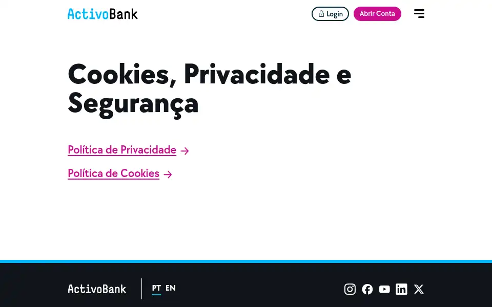 Screenshot of activobank.pt
