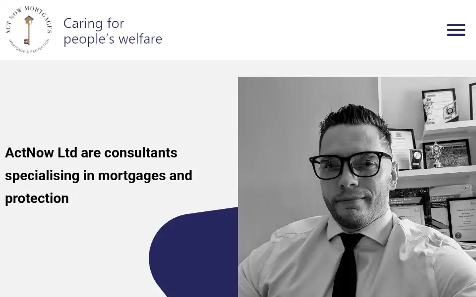 Screenshot of actnowmortgagesltd.co.uk
