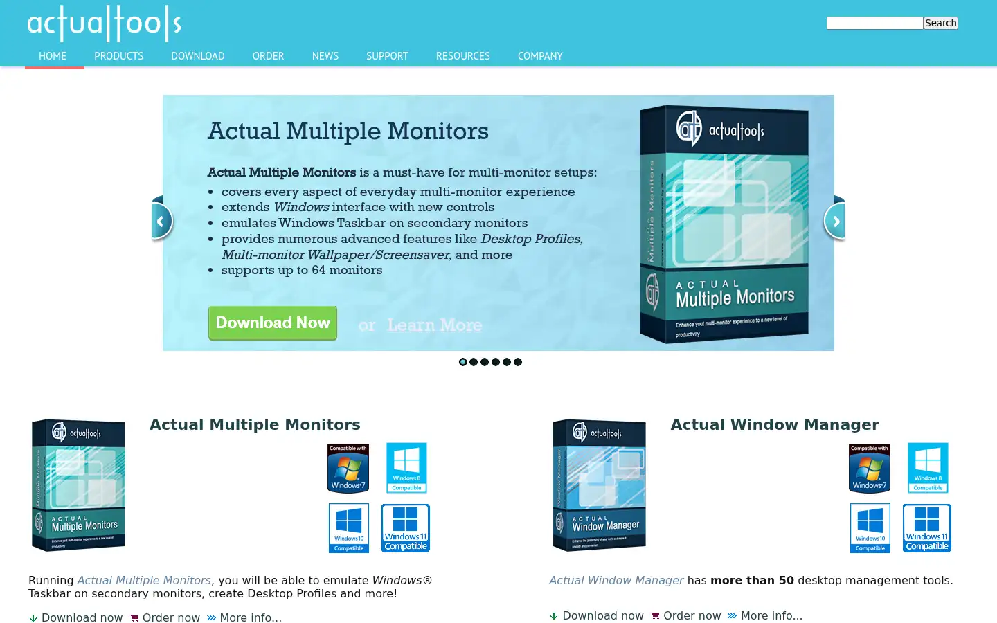 Screenshot of actualtools.com