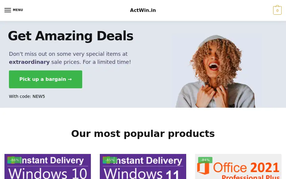 Screenshot of actwin.in