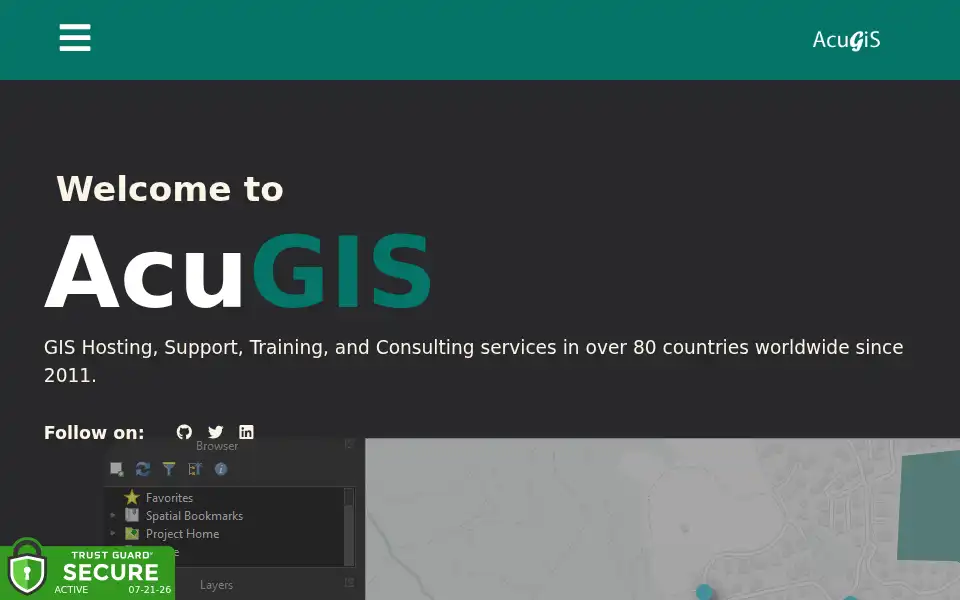 Screenshot of acugis.com