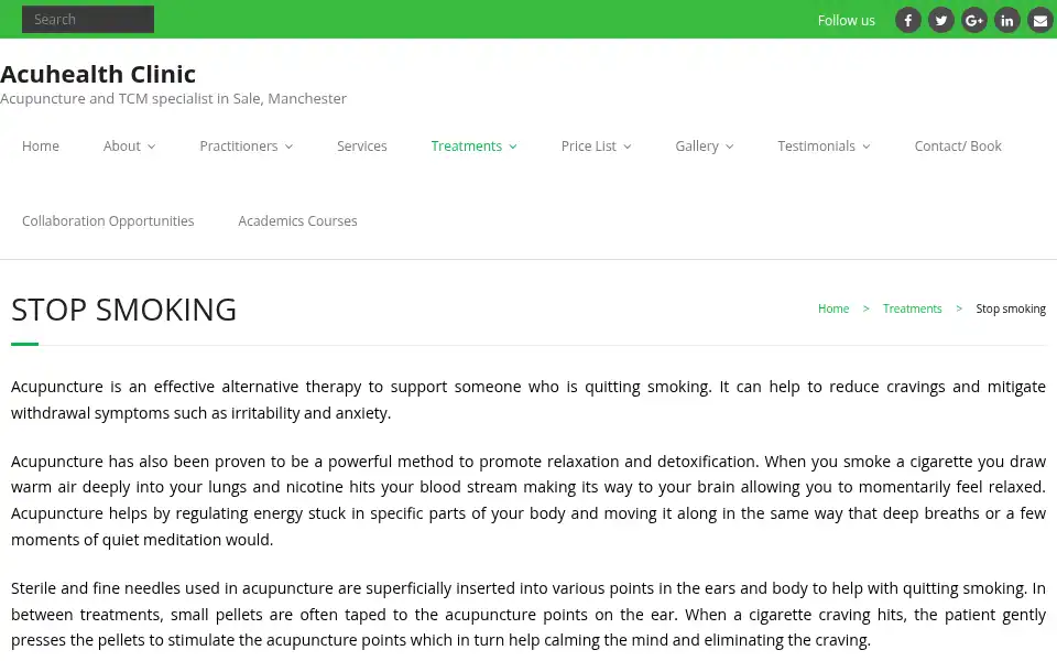 Screenshot of acuhealth.org.uk