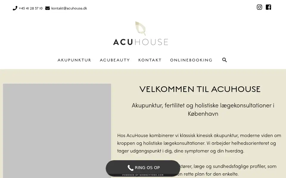 Screenshot of acuhouse.dk