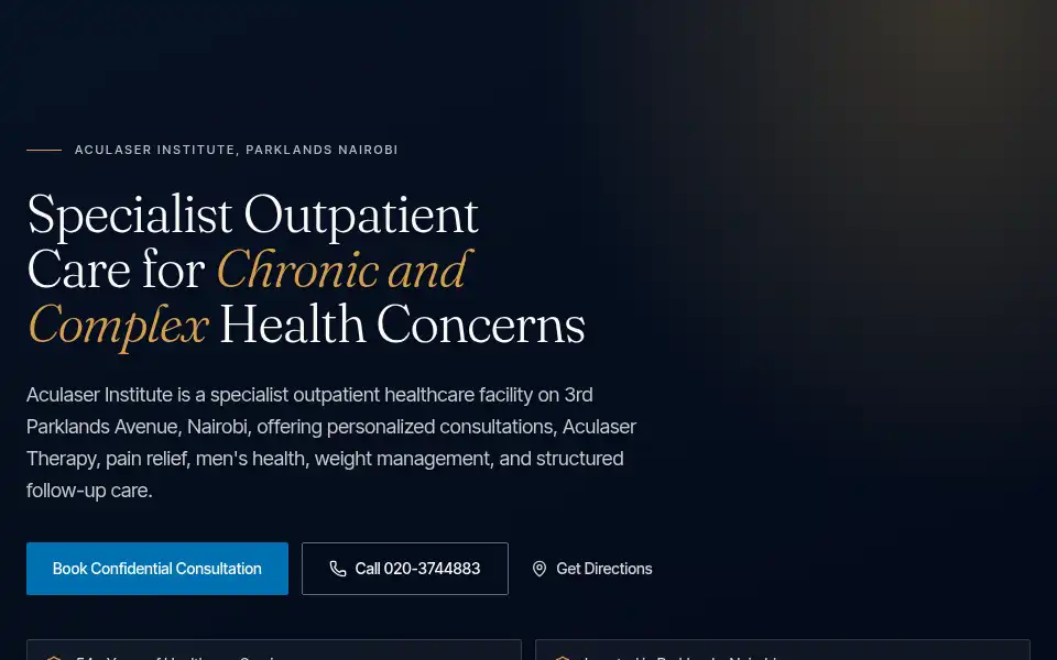 Screenshot of aculaserinstitute.com